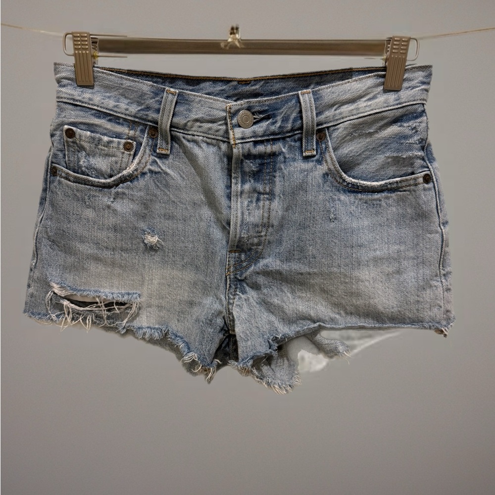 Levi's Distressed Jean Shorts